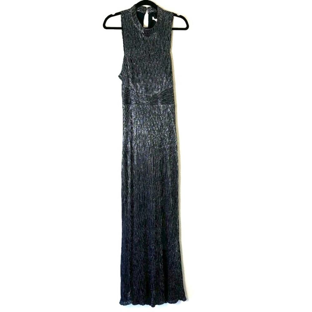 BCBGeneration Emerald Green Shimmer Party Maxi Dress Size 12